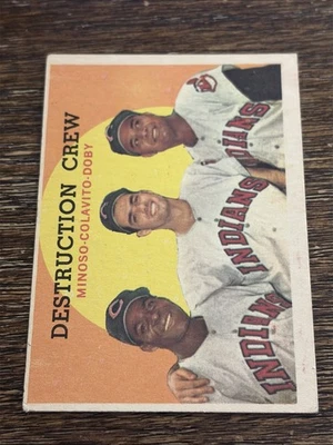 1959 TOPPS ROCKY COLAVITO LARRY DOBY MINOSO #166 INDIANS VG-EX+ OR BETTER - Image 1 of 2