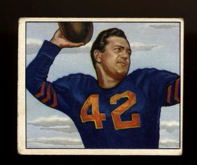 1950 Bowman #27 - Sid Luckman Chicago Bears HOF VG NICE CARD - Image 1 of 2