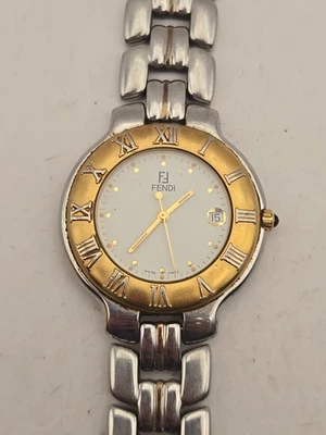 FENDI 900G 36mm White Date Dial Swiss Made Quartz Men's Wristwatch - Image 1 of 4