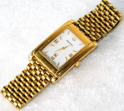 Accutron Bulova A1 Men's Gold-Tone Tank 26mm Dress Watch Sapphire Crystal Swiss - Image 1 of 4