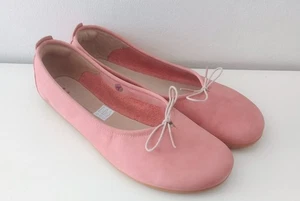 Vivobarefoot Jing Jing Pink Nubuck Suede Bare Foot Ballerina Pumps 43L Uk9 - Picture 1 of 14