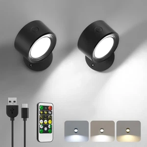 2pcs Battery Operated LED Indoor Wall Lamp with Control - Picture 1 of 24