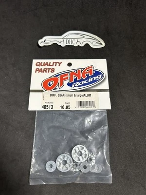 Ofna Vintage RC Car Part # 40513 Aluminum Bevel Differential Gears Small & Large - Image 1 of 2