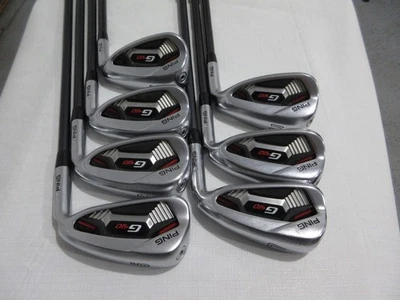 Ping G410 Iron Set - 6-PW, UW, SW - Senior Flex Graphite - Silver Dot +1" Long - Image 1 of 4