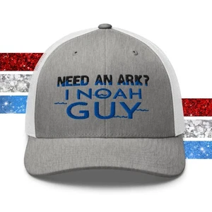 Need an Ark I Noah guy Christian Dad Retro Trucker Hat for Men Women - Picture 1 of 70
