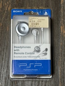 Sony Headphones With Remote Control, PSP PlayStation Portable PSP140u 98524 NEW