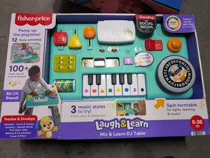 Fisher Price Laugh and Learn Mix & Learn DJ Table Activity Piano Toy TikTok NEW - Picture 1 of 5