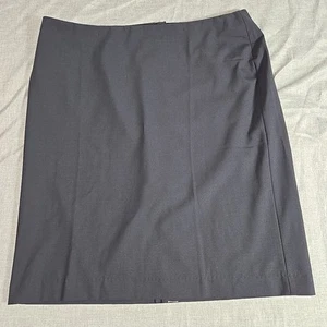 Lands' End Outfitters Size 16W Plus Size Navy Blue A-Line Skirt Lightweight - Picture 1 of 7