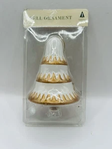Target Horizon Navidad 2023 Blanco y Dorado Árbol de Navidad Campana Adorno 5" NUEVO - Imagen 1 de 4