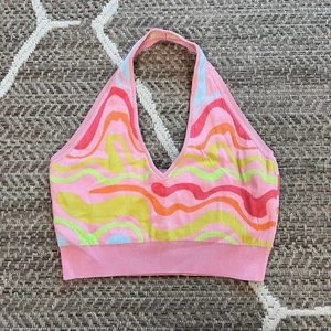 Nicole Miller Halter Crop Top Sz Large - Picture 1 of 5