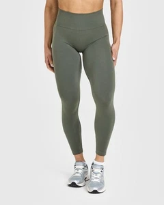 Oner Active Effortless Seamless Leggings Dark Khaki Women’s Size Medium, New - Picture 1 of 10