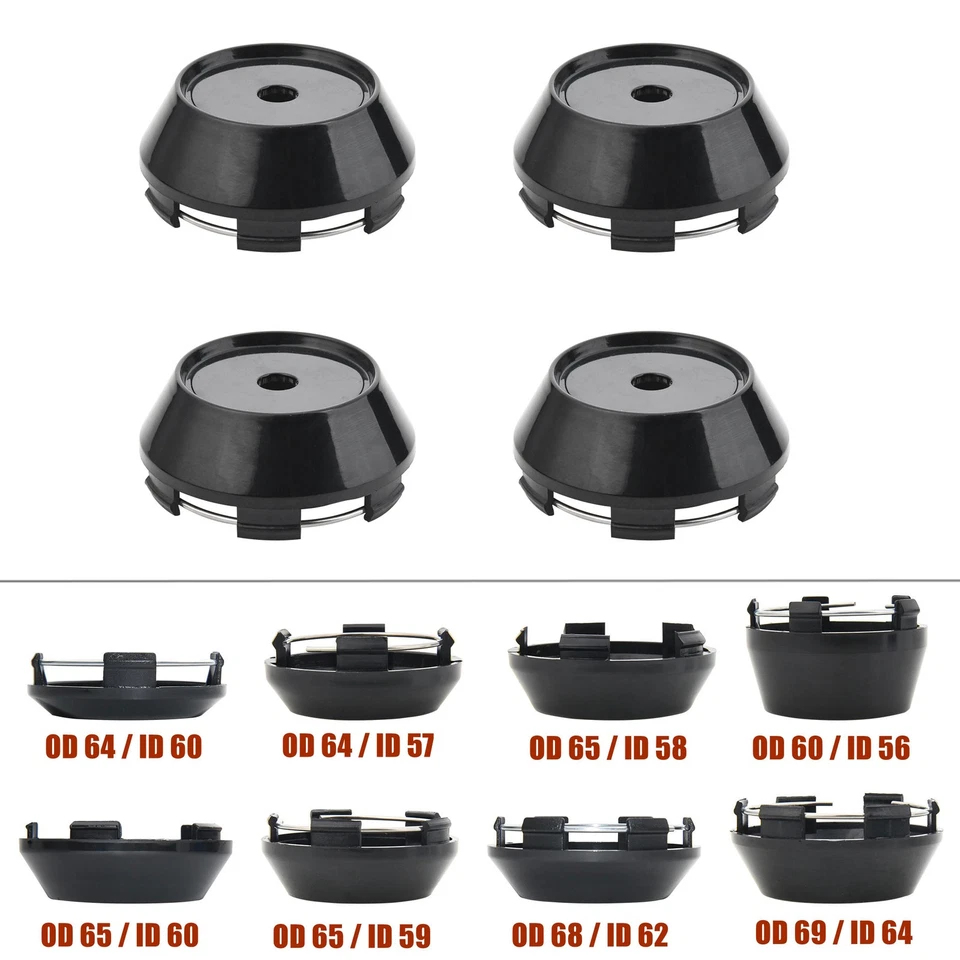 60MM/64MM/65MM/68MM/69MM Wheel Center Hub Caps Wheel Cover Cap No Logo Base - Image 1 of 1
