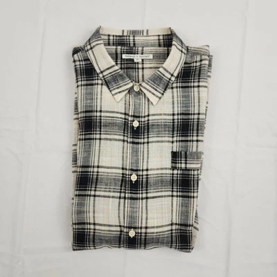 Threads 4 Thought Shirt Mens XL Multicolor Short Sleeve Button Up Plaid Organic - Image 1 of 4