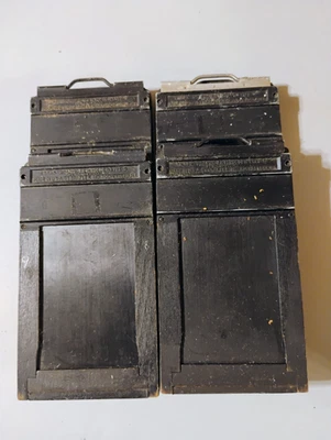 FOUR WOOD 2 X 3 GRAPHIC FILM HOLDERS type 5 - Graflex Inc, Rochester New York - Image 1 of 3
