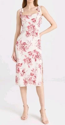 Reformation 8 Besse Dress Tie Shoulder Sundress Ivory Rose Paris Floral Sold Out - Image 1 of 4
