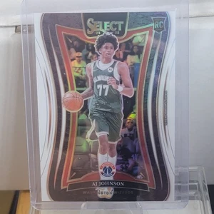 2024-25 Panini Select AJ Johnson RC Mezzanine White Prizm/125 #376 Wizards - Imagen 1 de 2