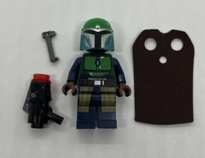 LEGO 75267 Star Wars Mandalorian Tribe Warrior Green Blue Minifigure sw1078 New! - Picture 1 of 2