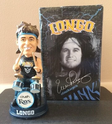 Evan Longoria Longo Drummer Rock Star Tampa Bay Rays Bobblehead - Image 1 of 4