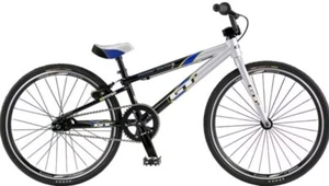 GT Bikes Power Series Jr 08 Race BMX Bike White Black Blue Used 20" Wheels Rare - Picture 1 of 19