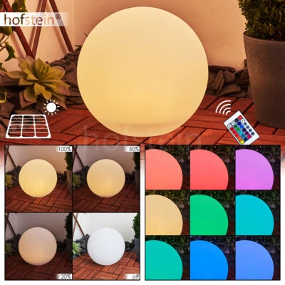 Changeur de couleur LED boule solaire lampe extérieure dimmable terrasses jardin balcon luminaire - Photo 1/4