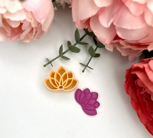 Clay cutters Lotus 2| Polymer clay cutters| Jewellery tools| Ceramic tools| Clay - Picture 1 of 5