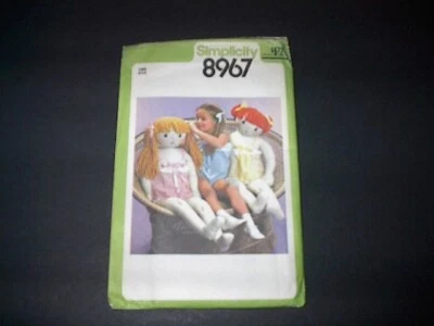 Simplicity Pattern 8967 Adorable 41.5" Freckle Face Doll w/Camisole Size 4  Unc - Image 1 of 3