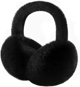 Women Men Fluffy Winter Ear Muffs Earmuffs Soft Plush Warmer Cover NEW in BOX - Picture 1 of 4