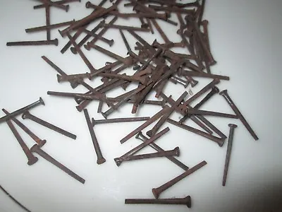 100 Vintage 1” Square Cut Nails Flat Head - New Old Stock Nails • 22.93$