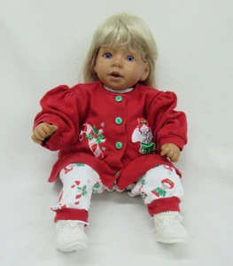 1993 Pat Secrist Apple Valley Doll 21" Long Blonde Hair Purple Eyes READ - Picture 1 of 24