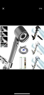 Cabezal de ducha filtrado, con rociador de agua portátil Foto 1 de 4