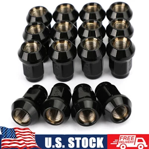 16x Black Wheel Lug Nuts 3/8" 24 Tapered For Polaris Ranger RZR 4 XP Sportsman* - Picture 1 of 12