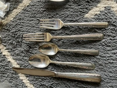 Juego de 12 cubiertos de plata esterlina Camellia by Gorham servicio más servicio A+++ Foto 1 de 4