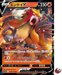 Pokemon card s12a 019/172 Entei V RR Sword & Shield - Picture 1 of 2
