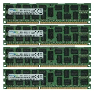 4X16GB 64GB Memory for Samsung 2Rx4 PC3-14900R DDR3-1866 1.5V ECC REG RDIMM - Picture 1 of 4