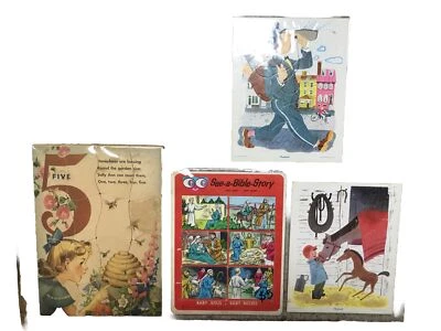 Lot Vintage Golden Press Playskool Tray Puzzles + 2 Others - 1 Pressed Sawdust - Image 1 of 4