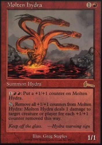 Molten Hydra ~ Damaged Urza's Legacy MTG Magic UltimateMTG Red Card - Image 1 of 1