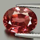 Zircon Imperial Pink 5.49 Ct. VVS Oval 10.6 x 8.2 Mm. Natural Gemstone Unheated