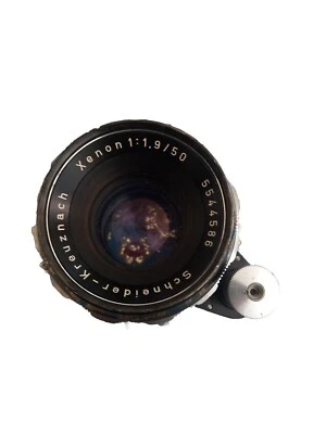 SCHNEIDER XENON 1:1,9/50 USED VERY GOOD NB: RED SCALE !!!  - Imagen 1 de 4