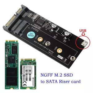 NGFF M.2 SSD to Sata 3.0 Adapter Converter Card with Mini Usb 5pin Interface - Picture 1 of 8