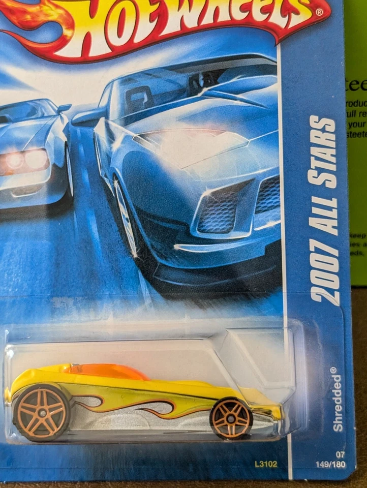 Hot Wheels 2007 Shredded #148 Yellow - Image 1 of 1