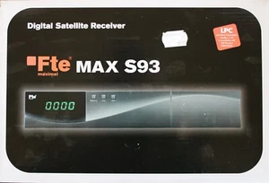 Fte MAX S93 Digital Satellite Receiver, AC IN 100-220 V, 50-60 Hz, Max. 20W - Bild 1 von 7