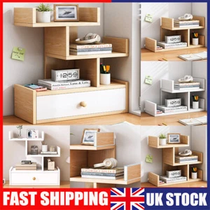 Estantería de escritorio de madera de 2/3 capas estantería organizadora mesa unidad de almacenamiento Reino Unido - Imagen 1 de 14