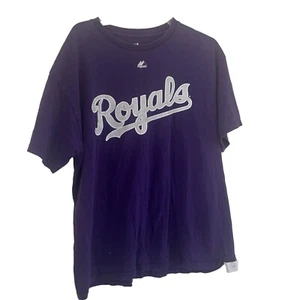 Majestic Kansas City Royals T-Shirt Größe Extra Large Lila Kurzarm - Bild 1 von 9