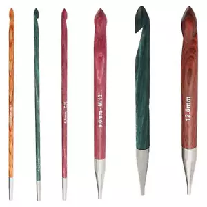 KnitPro Dreamz Wood Tunisian / Afghan Interchangeable Crochet Hook - Picture 1 of 16