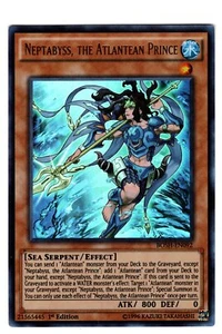 Yugioh - 1X Neptabyss, el Príncipe Atlante - Ultra Raro - Unl - BOSH-EN092 - CASI NUEVO - Imagen 1 de 1