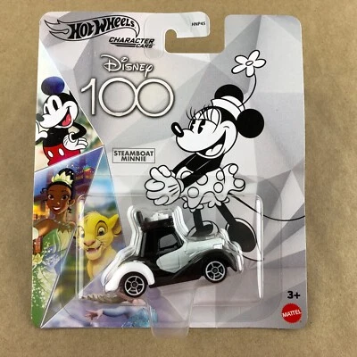 Hot Wheels Character Cars Disney 100 Steamboat Minnie Black 1:64 Diecast 2023 - Image 1 of 4