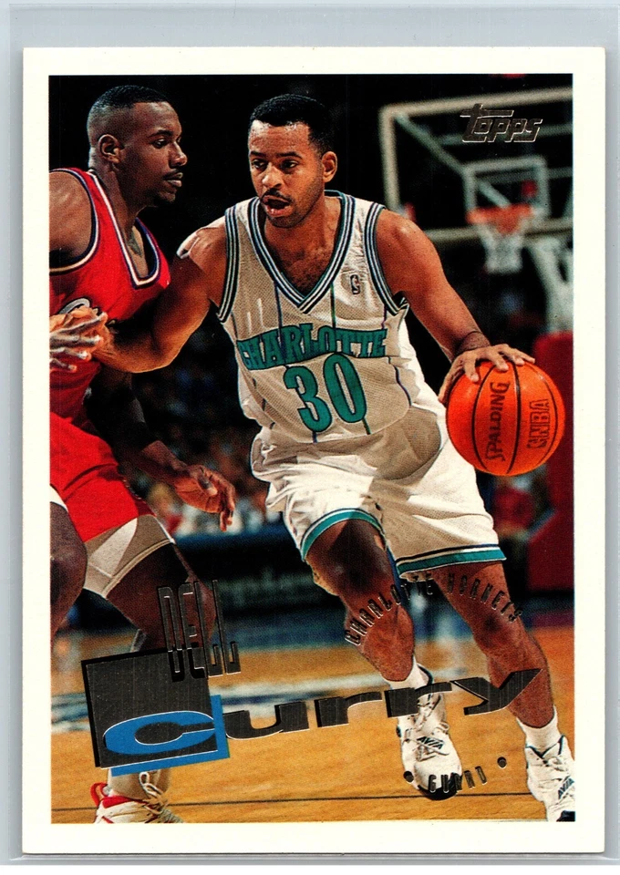 Dell Curry Charlotte Hornets 1995 Topps #112 Foto 1 de 2