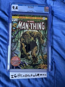 MAN-THING #1 (1974) CGC 9.4 1. MAN-THING SELF TITLE + 2ND Howard the Duck - Bild 1 von 2