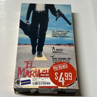 El Mariachi (VHS, 1993, Subtitled English) Robert Rodriguez FREE SHIPPING - Image 1 of 2