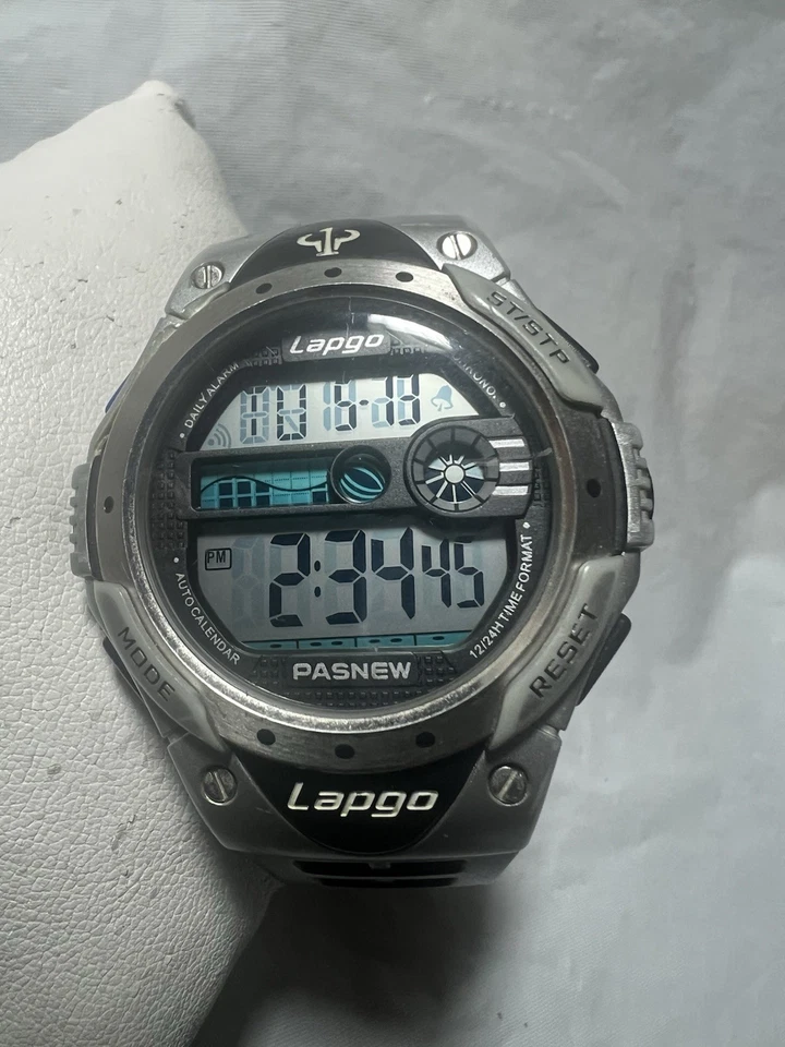 Lapgo PASNEW,WR 100M,多功能,报警编舞,亮光,男士,PL-388 — 第 1/4 张图片